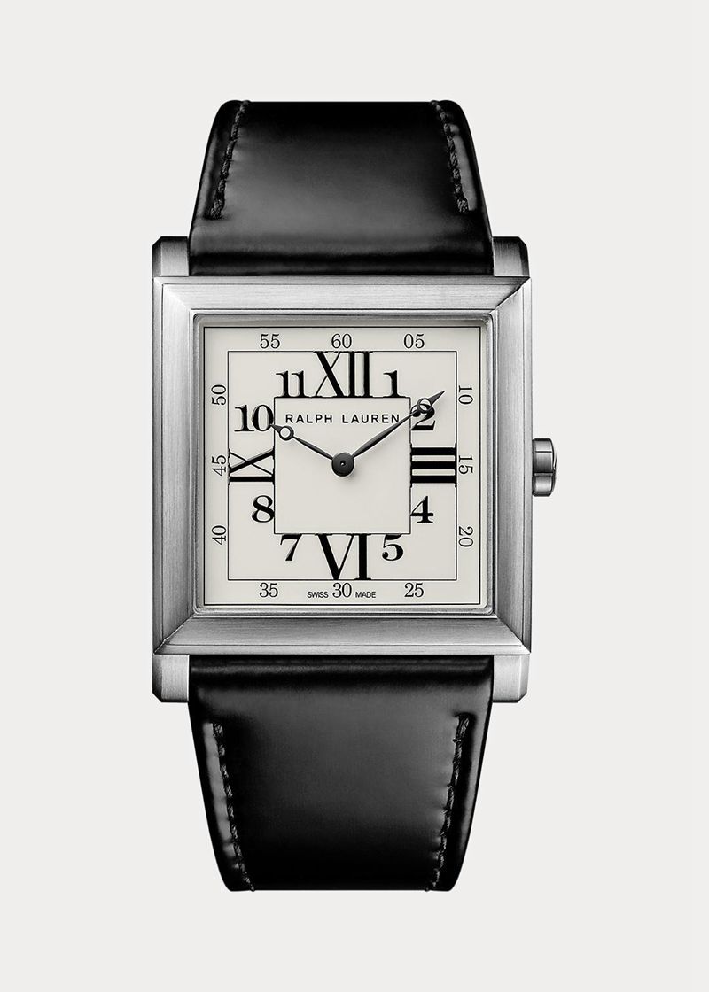 Zegarek Ralph Lauren Męska Białe Rl867 35 Mm White Dial 493068-ROQ